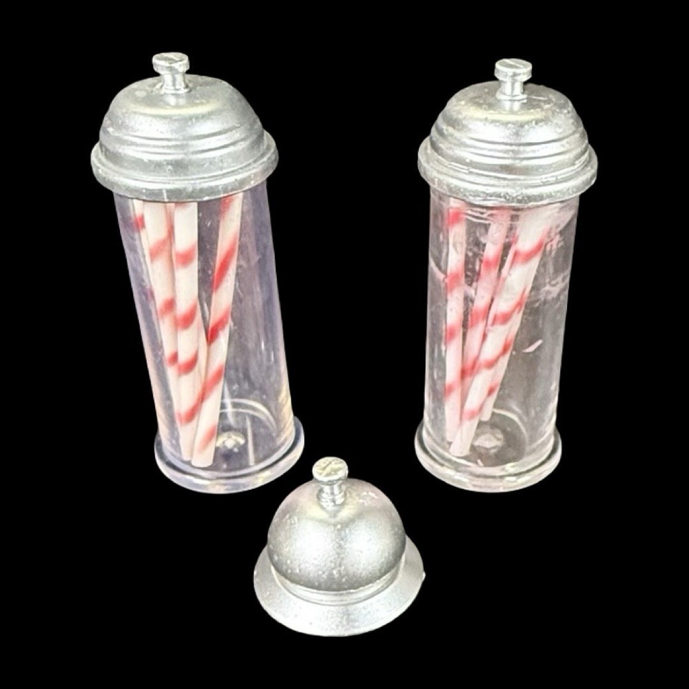 Our Generation Ice Cream Truck Replacement Straw Holders & Service Bell Lot of 3